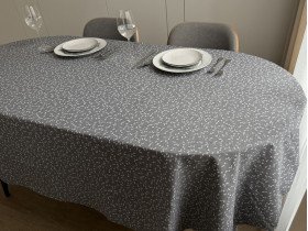Скатертина 170x220 Ecotton DUCK Сіра V 11