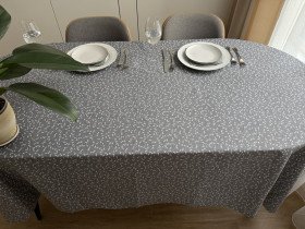 Скатертина 170x220 Ecotton DUCK Сіра V 11