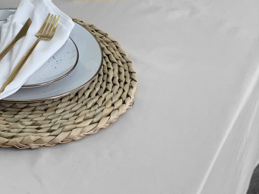 Скатертина 170x220 Ecotton DUCK Сіра