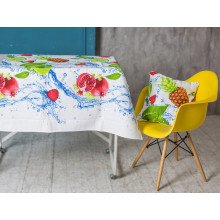 Скатерть 150x220 Ecotton Рогожка Фрукты 21044/1