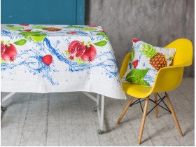 Скатерть 150x180 Ecotton Рогожка Фрукты 21044/1