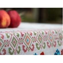 Скатерть 150x180 Ecotton Рогожка Маки 18714/1