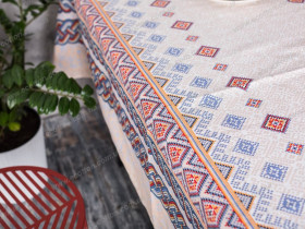 Скатерть 150x220 Ecotton Рогожка Мозаика 30099/1