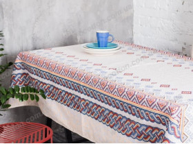 Скатерть 150x220 Ecotton Рогожка Мозаика 30099/1