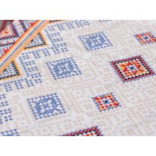 Скатерть 150x220 Ecotton Рогожка Мозаика 30099/1