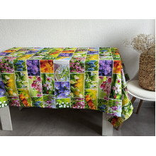 Скатертина 150x220 Ecotton Рогожка Первоцвіти 11550/1
