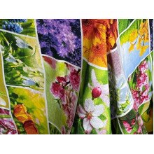 Скатерть 150x220 Ecotton Рогожка Первоцветы 11550/1