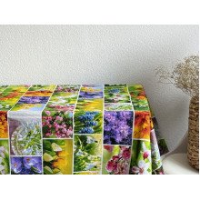 Скатерть 150x220 Ecotton Рогожка Первоцветы 11550/1
