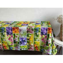 Скатерть 150x200 Ecotton Рогожка Первоцветы 11550/1