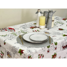 Скатертина 150x180 Ecotton Рогожка Сніжна зима 29113-1