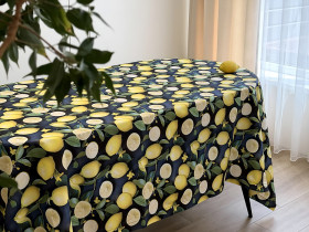 Скатертина 170x200 Ecotton DUCK 3D з лимонами Sicily