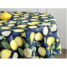 Tablecloth 170x200 Ecotton DUCK 3D with lemons Sicily