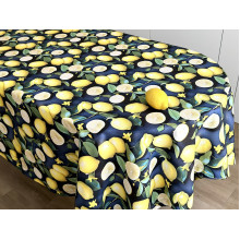 Tablecloth 170x200 Ecotton DUCK 3D with lemons Sicily