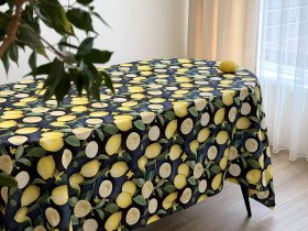 Скатерть 170x200 Ecotton DUCK 3D с лимонами Sicily