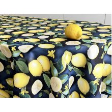 Tablecloth 170x200 Ecotton DUCK 3D with lemons Sicily