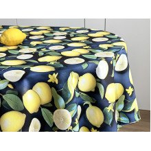 Tablecloth 170x150 Ecotton DUCK 3D with lemons Sicily