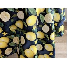 Tablecloth 170x150 Ecotton DUCK 3D with lemons Sicily