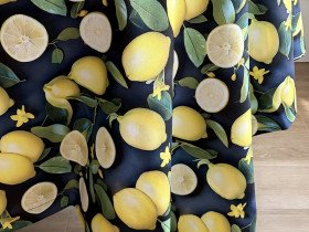 Скатерть 170x220 Ecotton DUCK 3D с лимонами Sicily