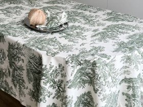 Скатерть 170x220 Ecotton DUCK Italiano 30497-Green