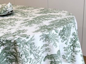 Скатерть 170x220 Ecotton DUCK Italiano 30497-Green