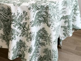 Tablecloth 170x150 Ecotton DUCK Italiano 30497-Green