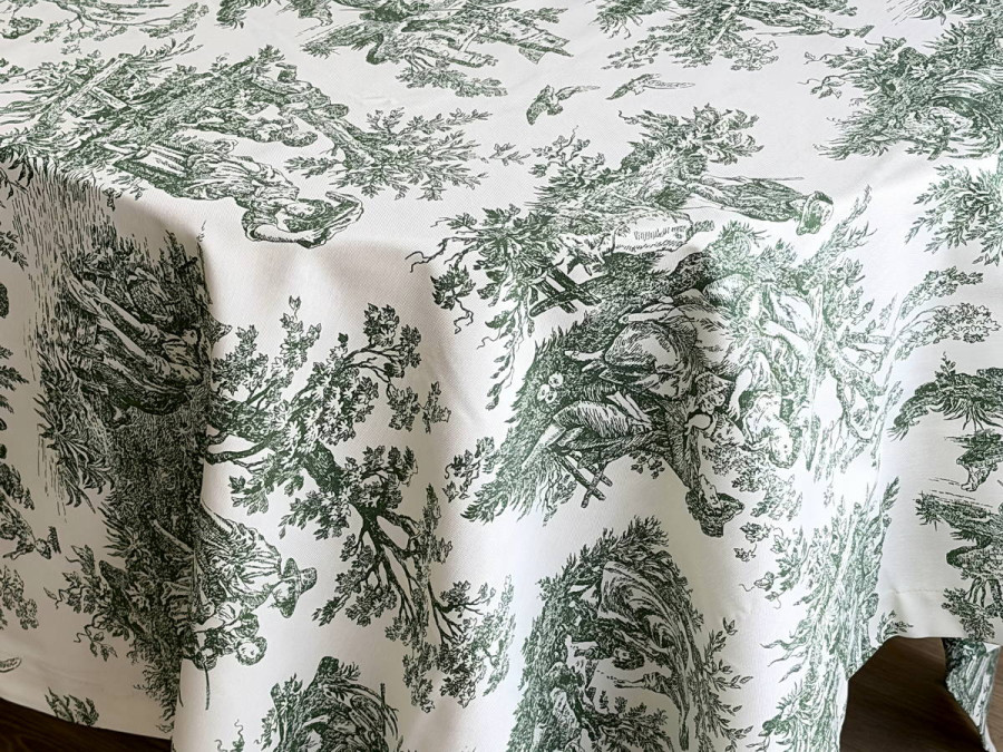 Скатерть 170x220 Ecotton DUCK Italiano 30497-Green