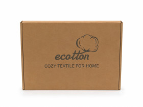 Коробка 35х25х9 подарочная упаковка брендированная Ecotton
