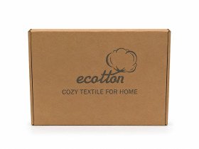 Коробка 35х25х9 подарункове пакування брендоване Ecotton