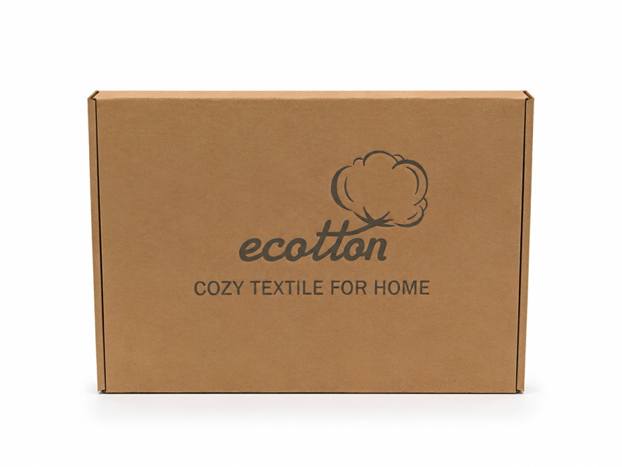 Коробка 35х25х9 подарункове пакування брендоване Ecotton
