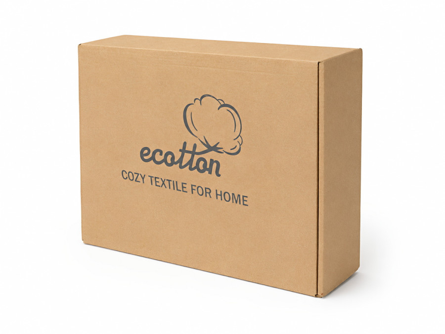 Коробка 35х25х9 подарункове пакування брендоване Ecotton