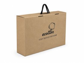 Коробка 45х30х10 подарункове пакування брендоване Ecotton