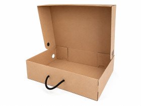 Коробка 45х30х10 подарункове пакування брендоване Ecotton