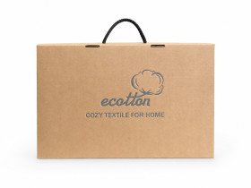 Коробка 45х30х10 подарункове пакування брендоване Ecotton