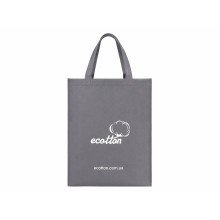 Сумка-шопер 35х45х10 брендована сіра Ecotton